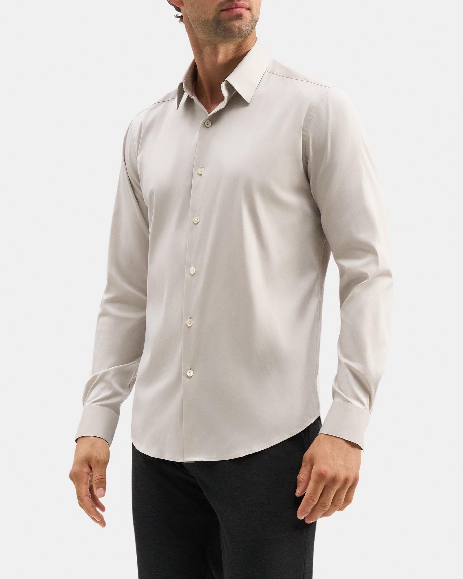 Tailored Shirt In Stretch Cotton Product Image