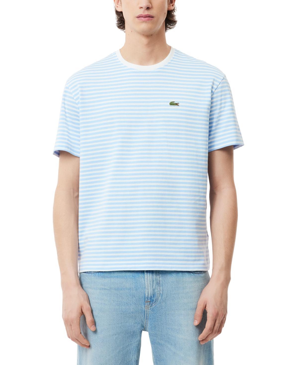 Lacoste Mens Classic-Fit Striped T-Shirt Product Image