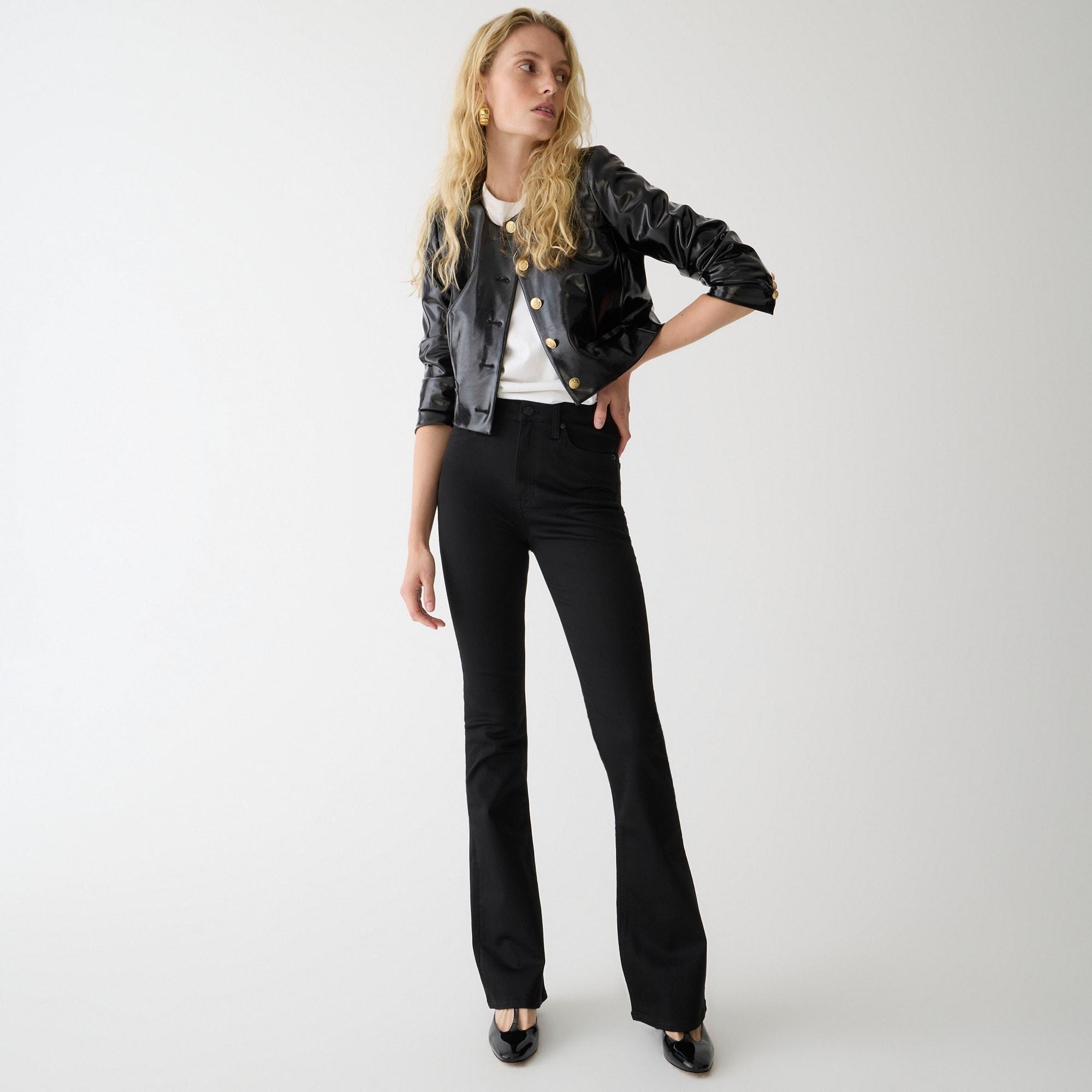 Skinny flare jean in black Product Image