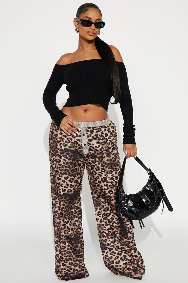 Taking It In Leopard Boxer Pant - Brown/combo Product Image