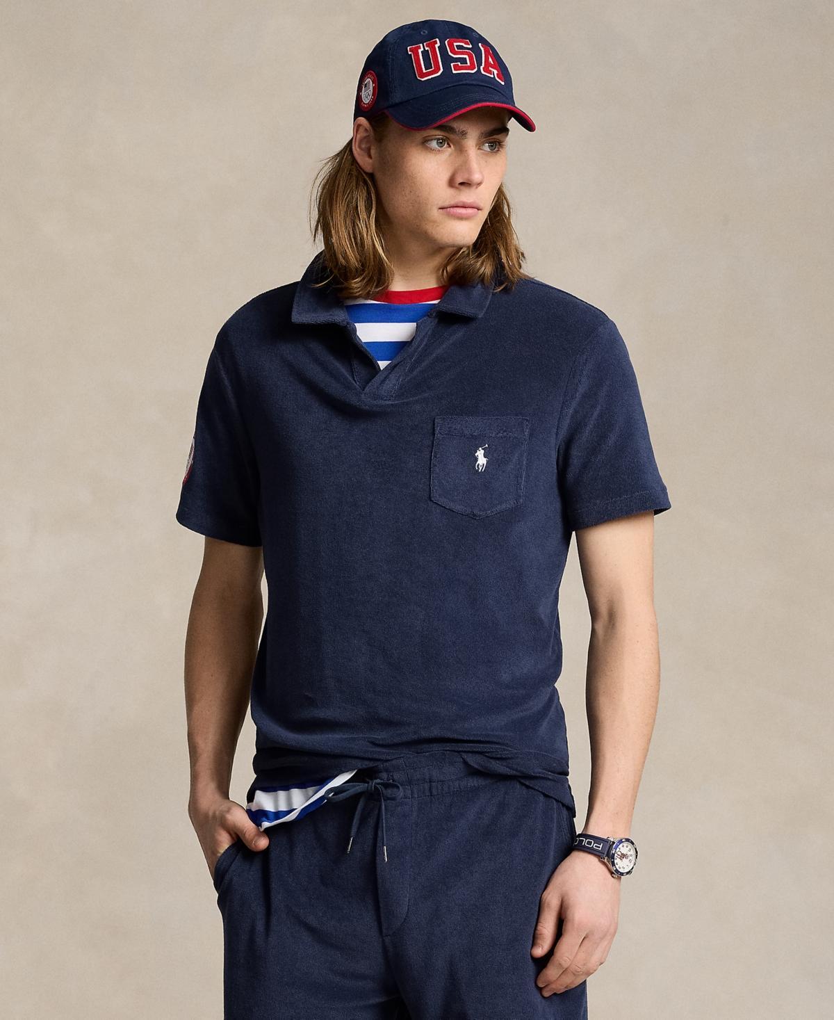 Polo Ralph Lauren Mens Team Usa Classic-Fit Terry Polo Shirt Product Image