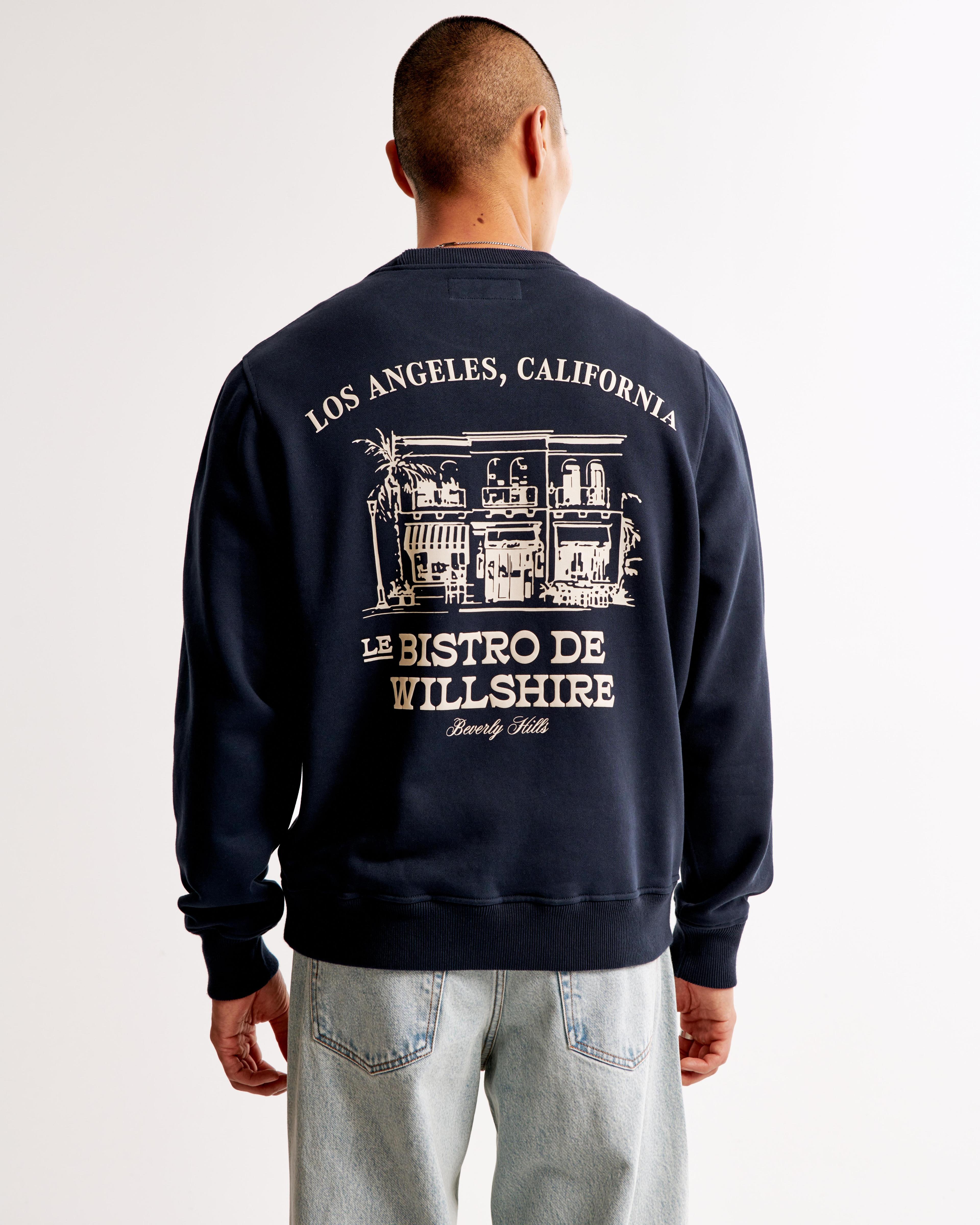 Premium Heavyweight Graphic Crew Sweatshirt Product Image