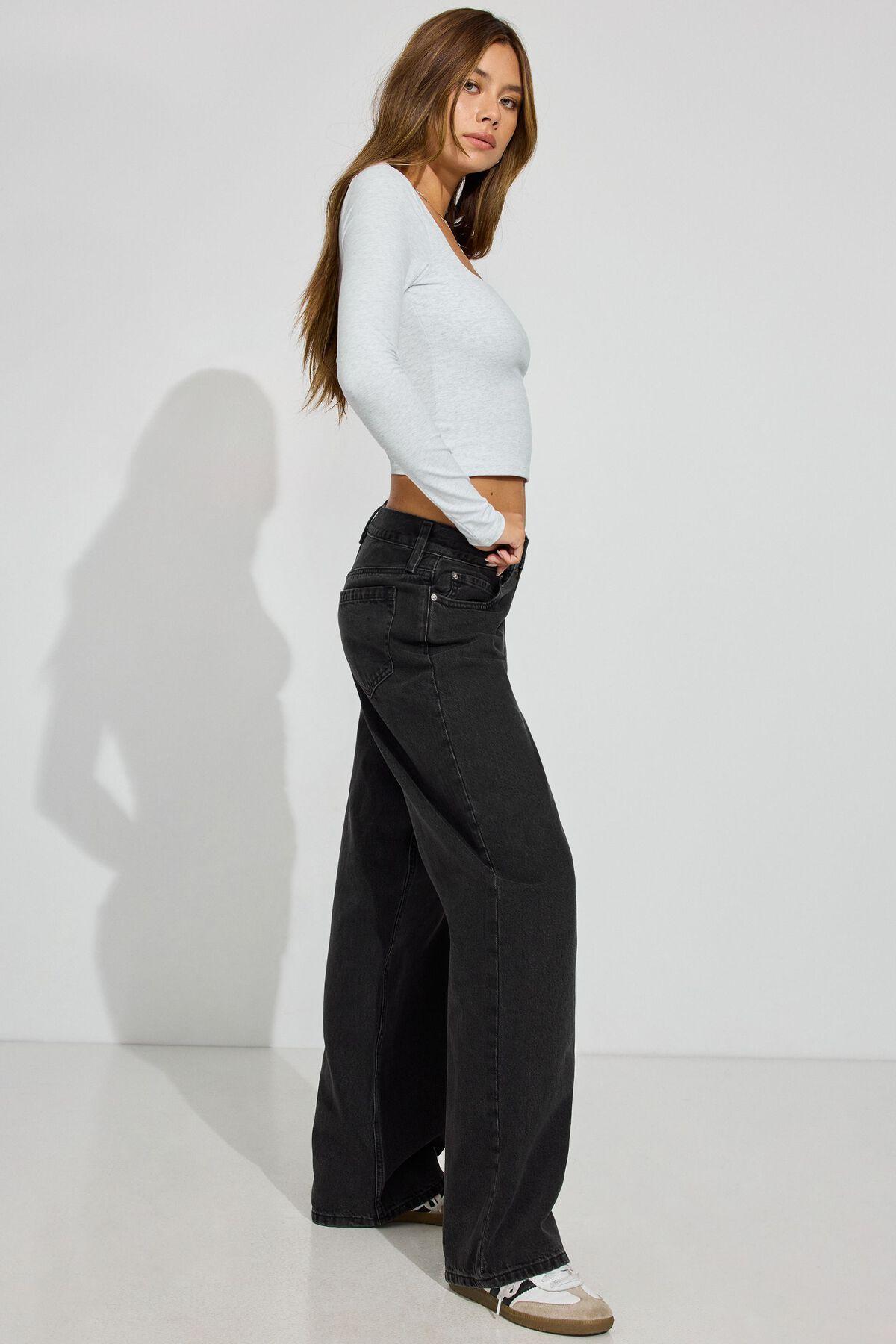 Low Rise Baggy Jeans Product Image