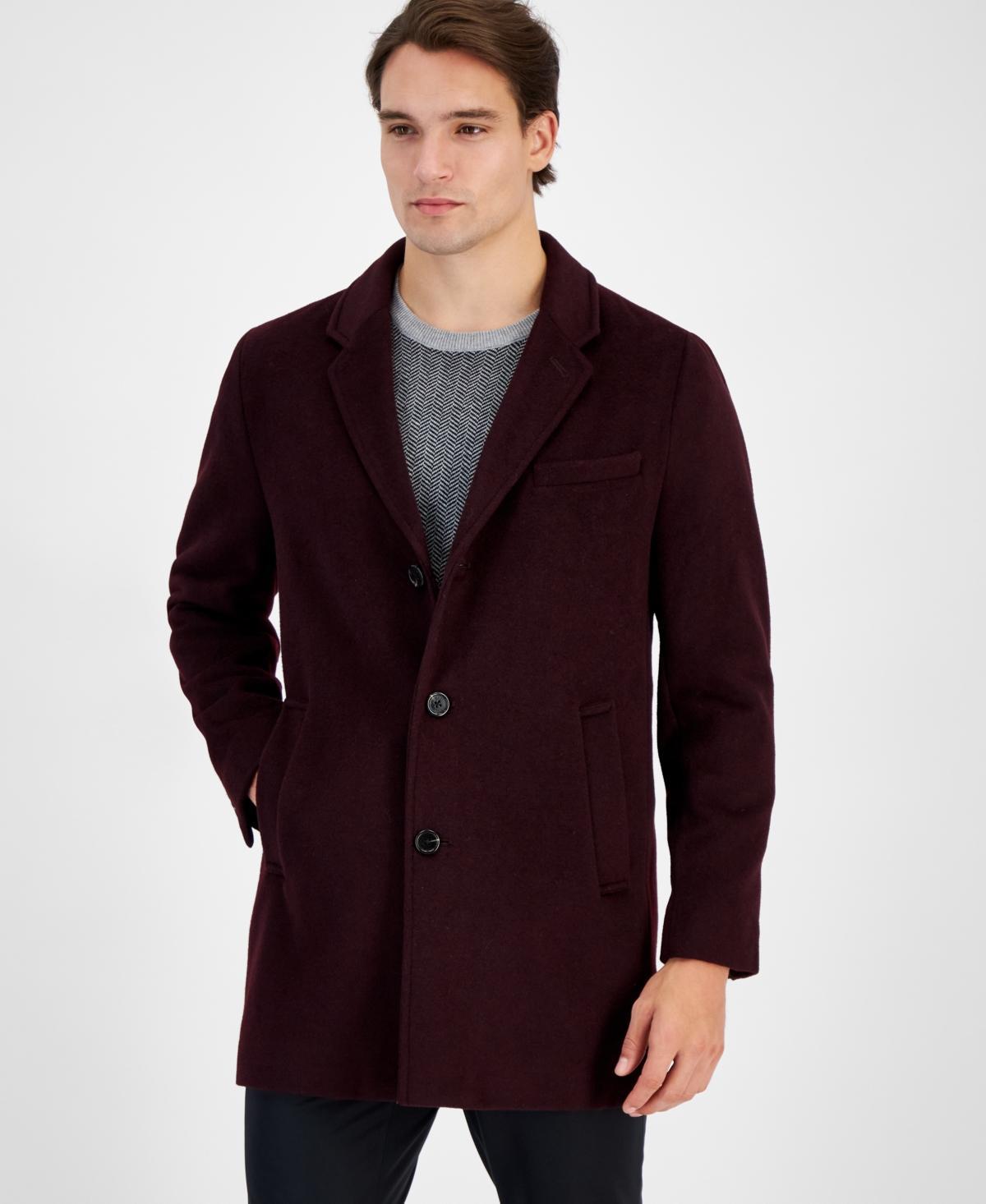 Michael Kors Mens Wool-Blend Car Coat Product Image