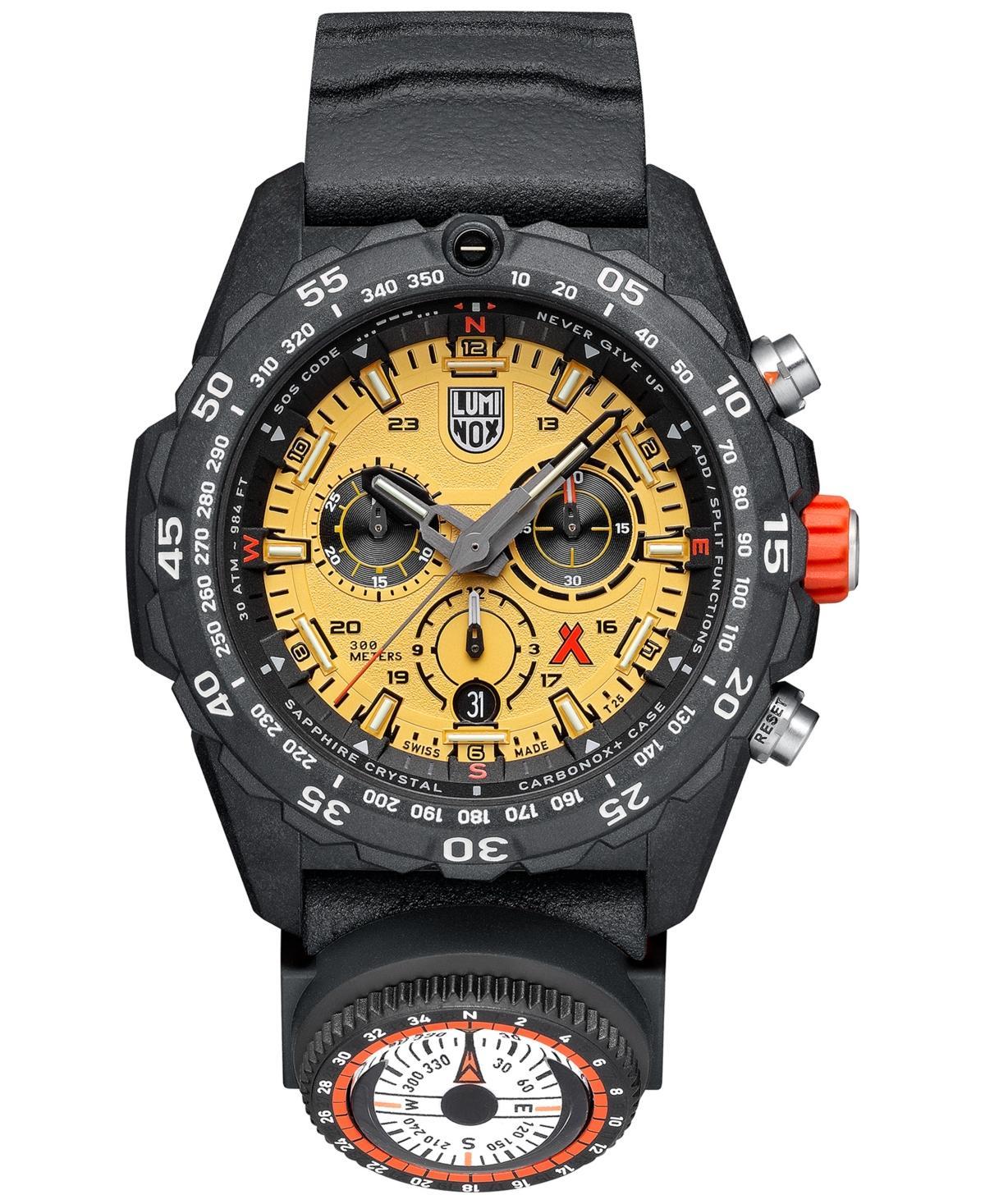 Luminox Mens Swiss Chronograph Bear Grylls Survival Master Series Compass Dark Gray Rubber Strap Watch 45mm Product Image