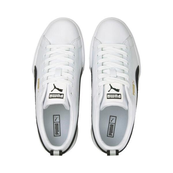 PUMA Mayze Women's Sneakers in White/Black, Size 9.5 Product Image