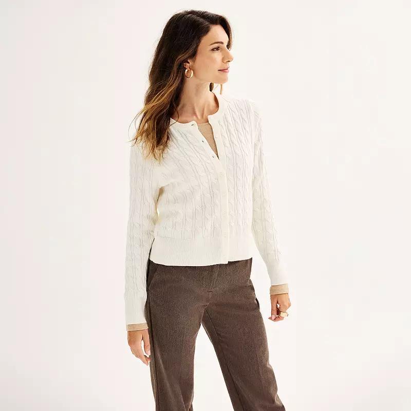 Womens Croft & Barrow The Extra Soft Classic Jackie Cardigan Product Image