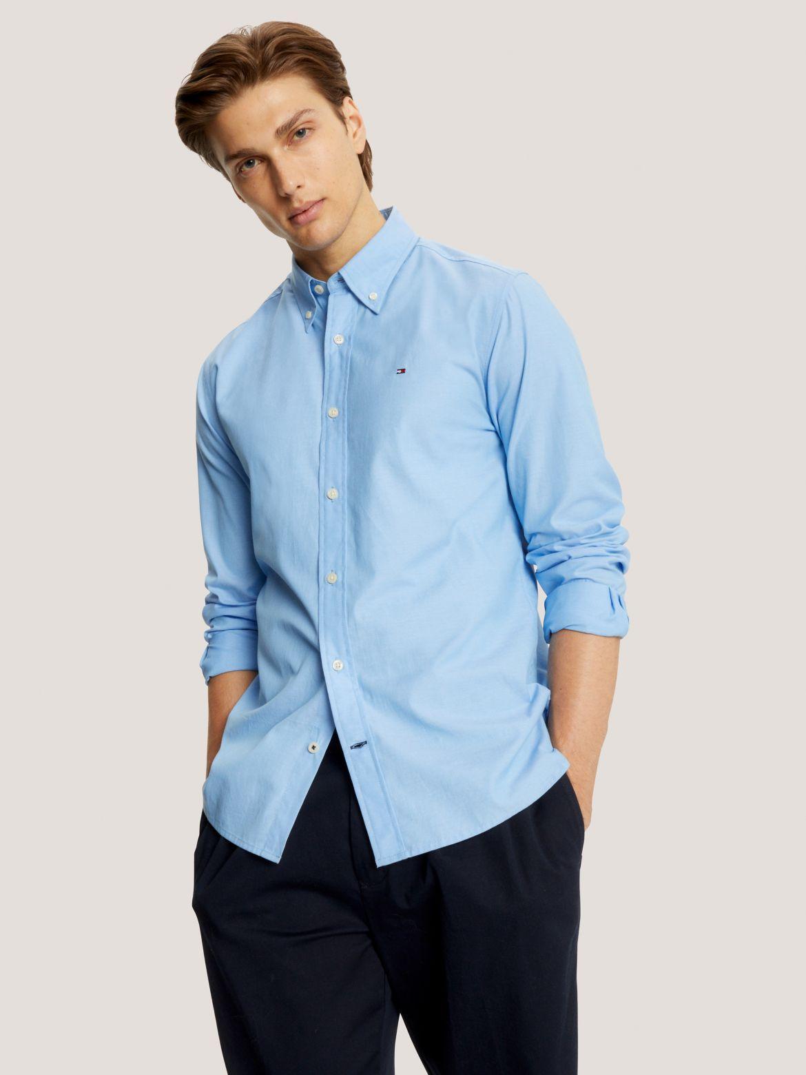 Tommy Hilfiger Men's Regular Fit Solid Poplin Shirt Product Image