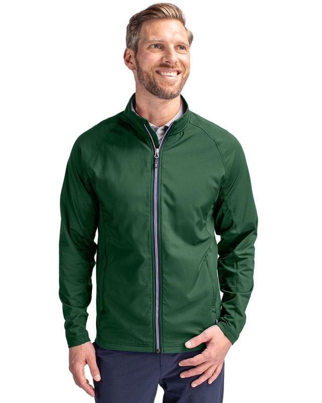 Cutter & Buck Adapt Eco Knit Hybrid Recycled Mens Full Zip Jacket Product Image