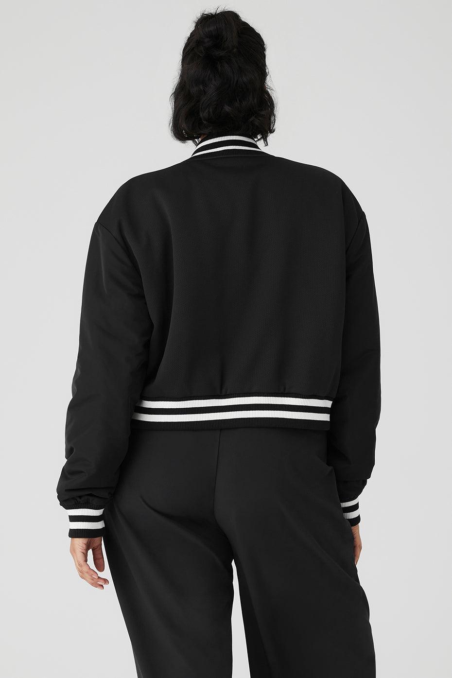 Cropped G.O.A.T Jacket - Black Female Product Image