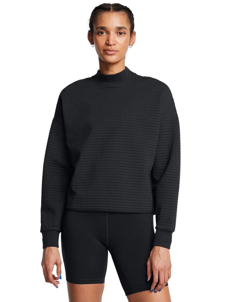 Women's UA Unstoppable Fleece Grid Mock Neck Product Image