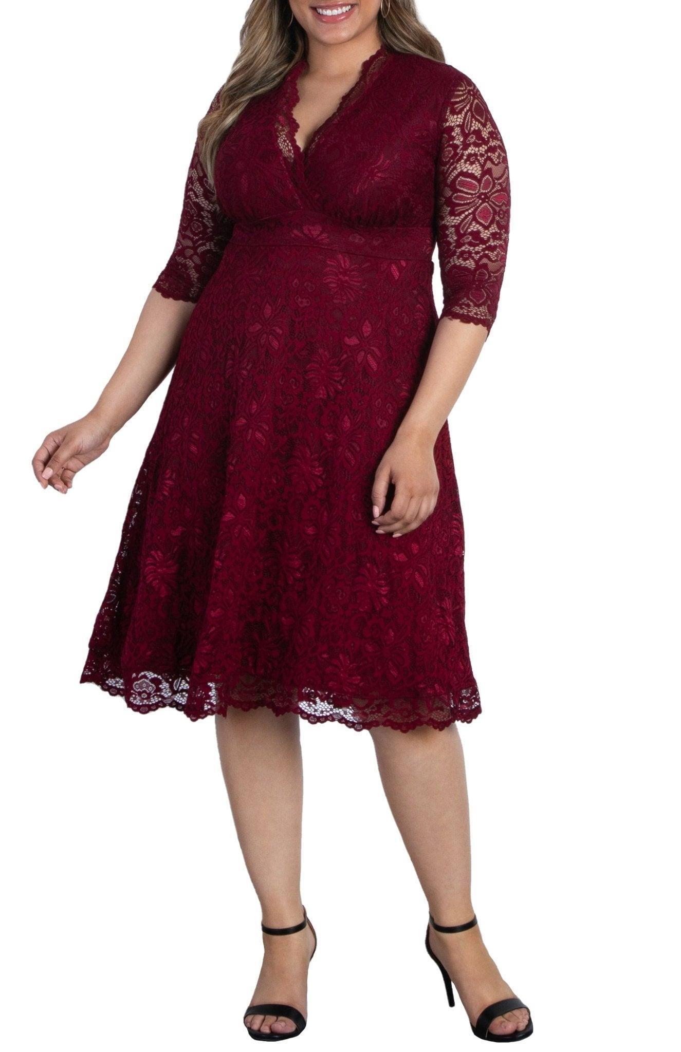 Mademoiselle Lace Cocktail Dress - Plus Product Image