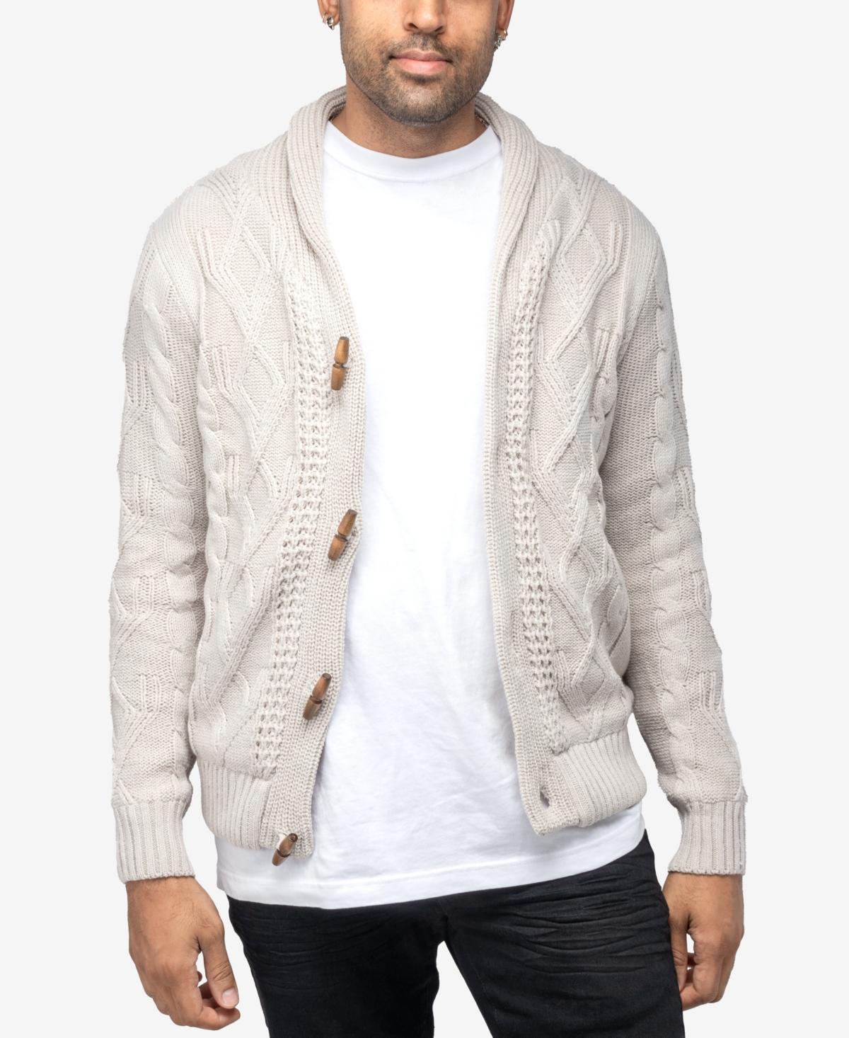 X-Ray Mens Shawl Collar Knit Cardigan Product Image