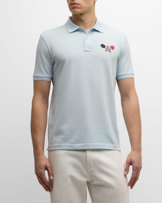 Mens Racket Logo Polo Shirt Product Image