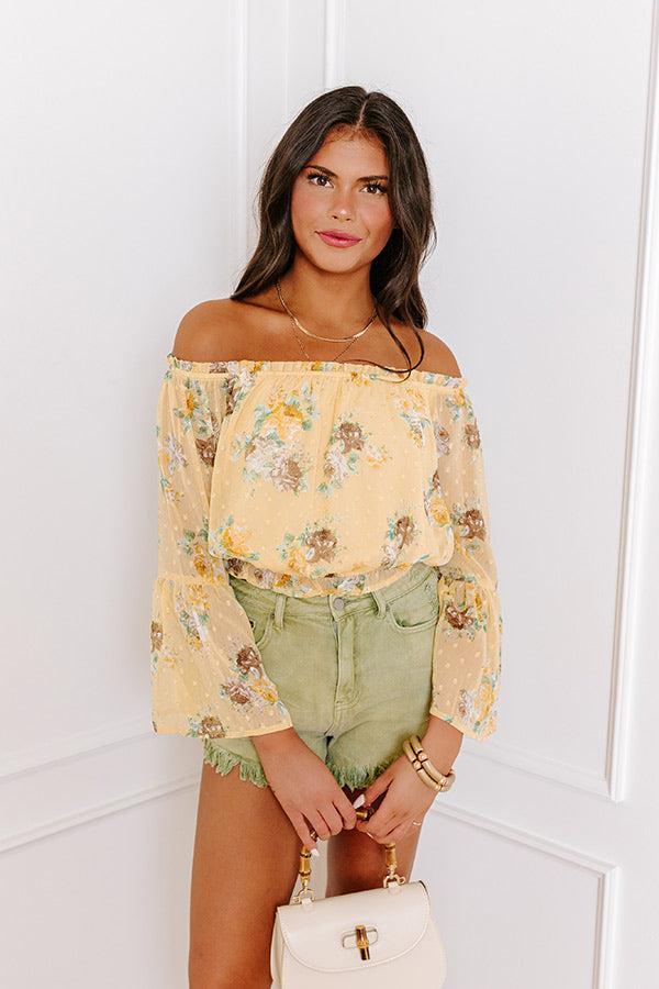 Weekend Oasis Floral Crop Top Product Image