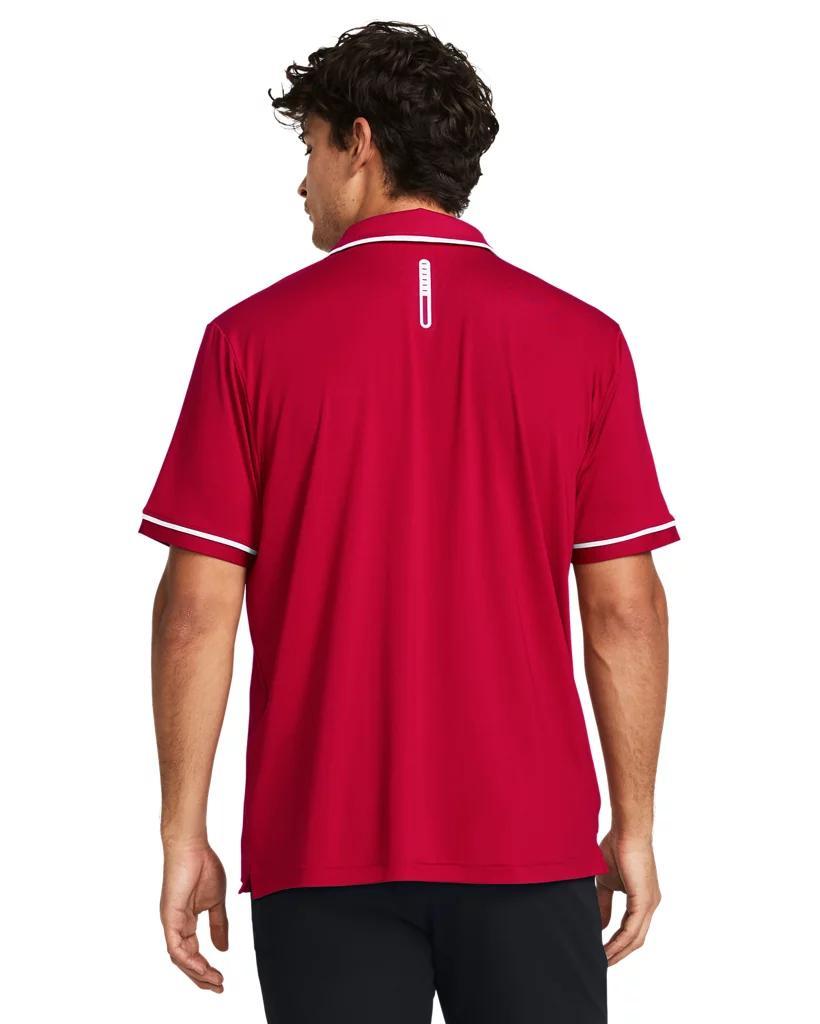 Men's UA Tee 2 Green Collegiate Tipped Polo Product Image