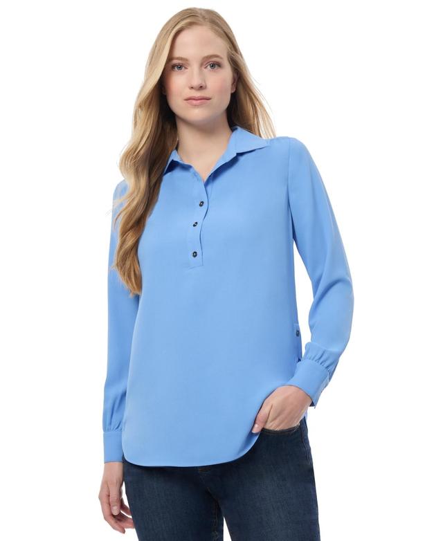 Jones New York Womens Solid-Color Side-Button Tunic Product Image