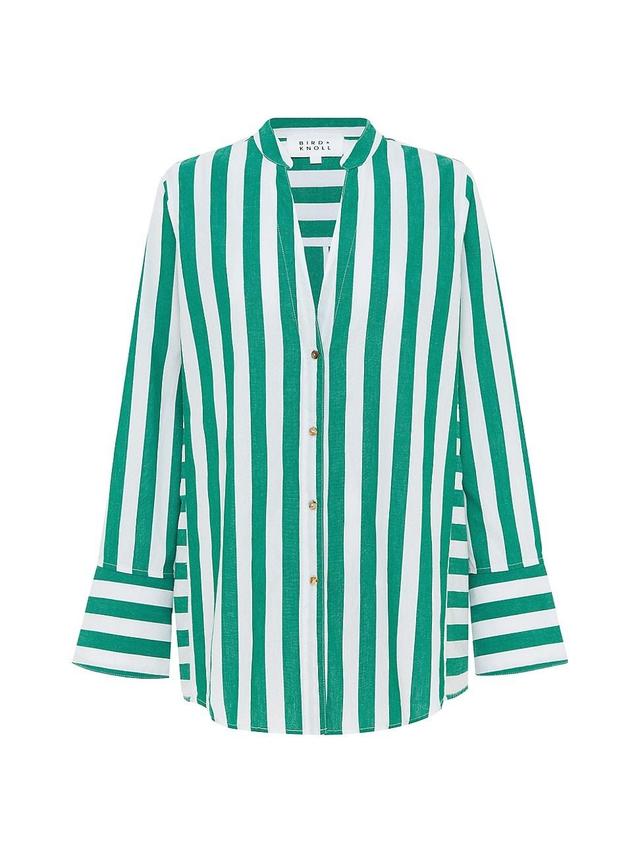 Womens Josephina Stripe Cotton Voile Shirt Product Image