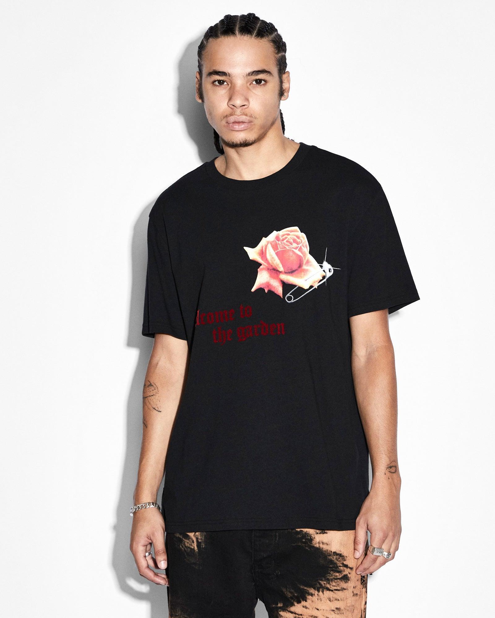 ROSE GARDEN KASH SS TEE JET BLACK Male product image