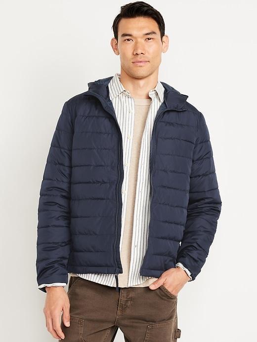 Water-Resistant Narrow-Channel Puffer Jacket Product Image