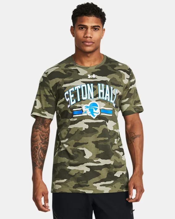 Mens UA Performance Cotton Camo Collegiate Short Sleeve Product Image