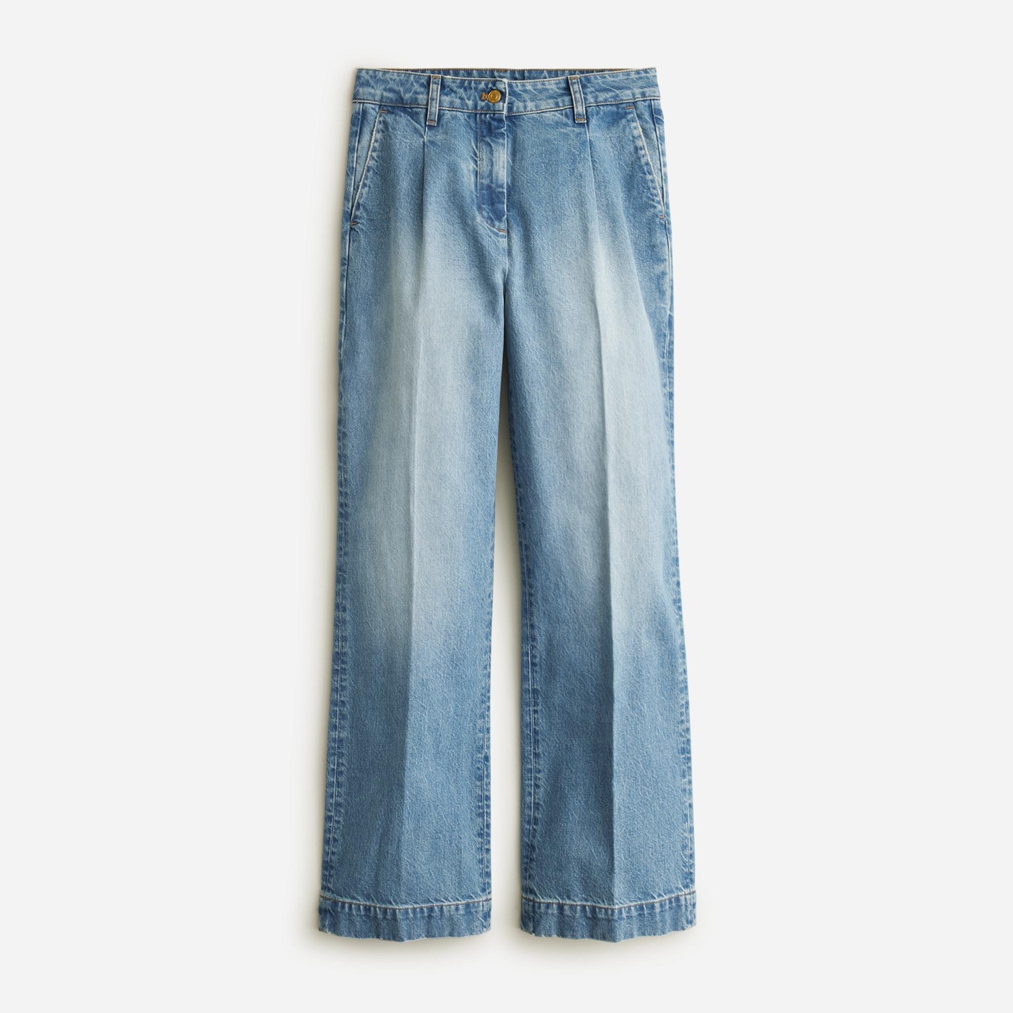 Wide-leg essential jean in Ruth wash Product Image