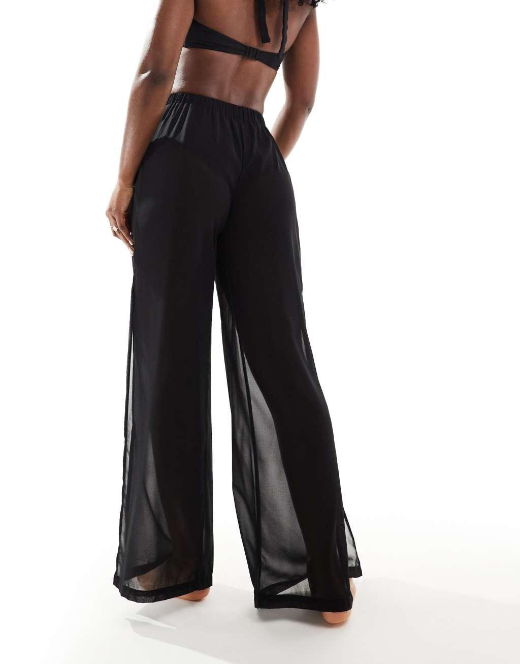 Threadbare beach pants in black Product Image