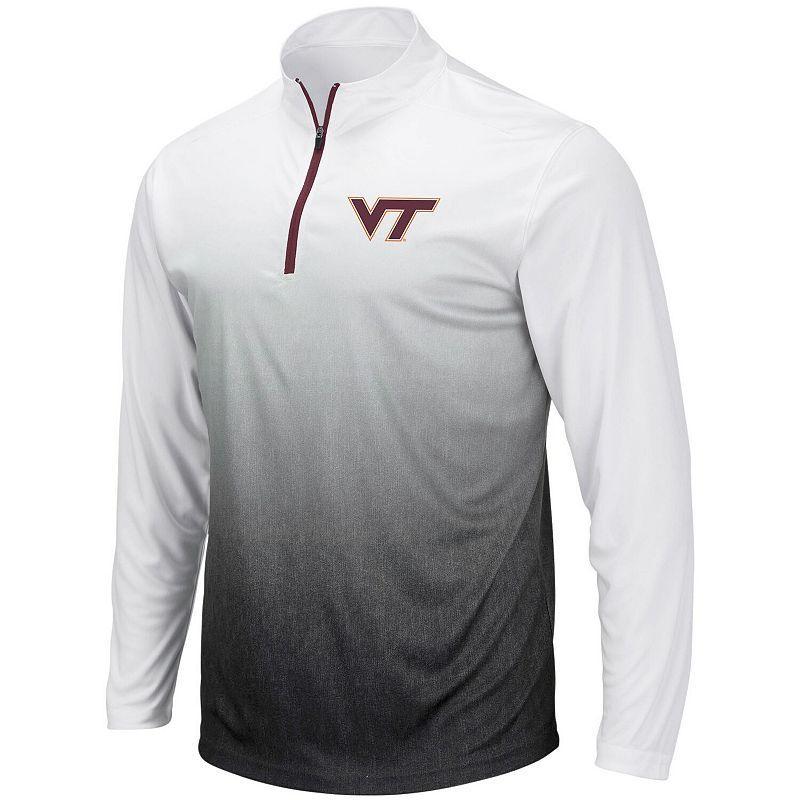 Mens Gray Virginia Tech Hokies Magic Team Logo Quarter-Zip Jacket Product Image