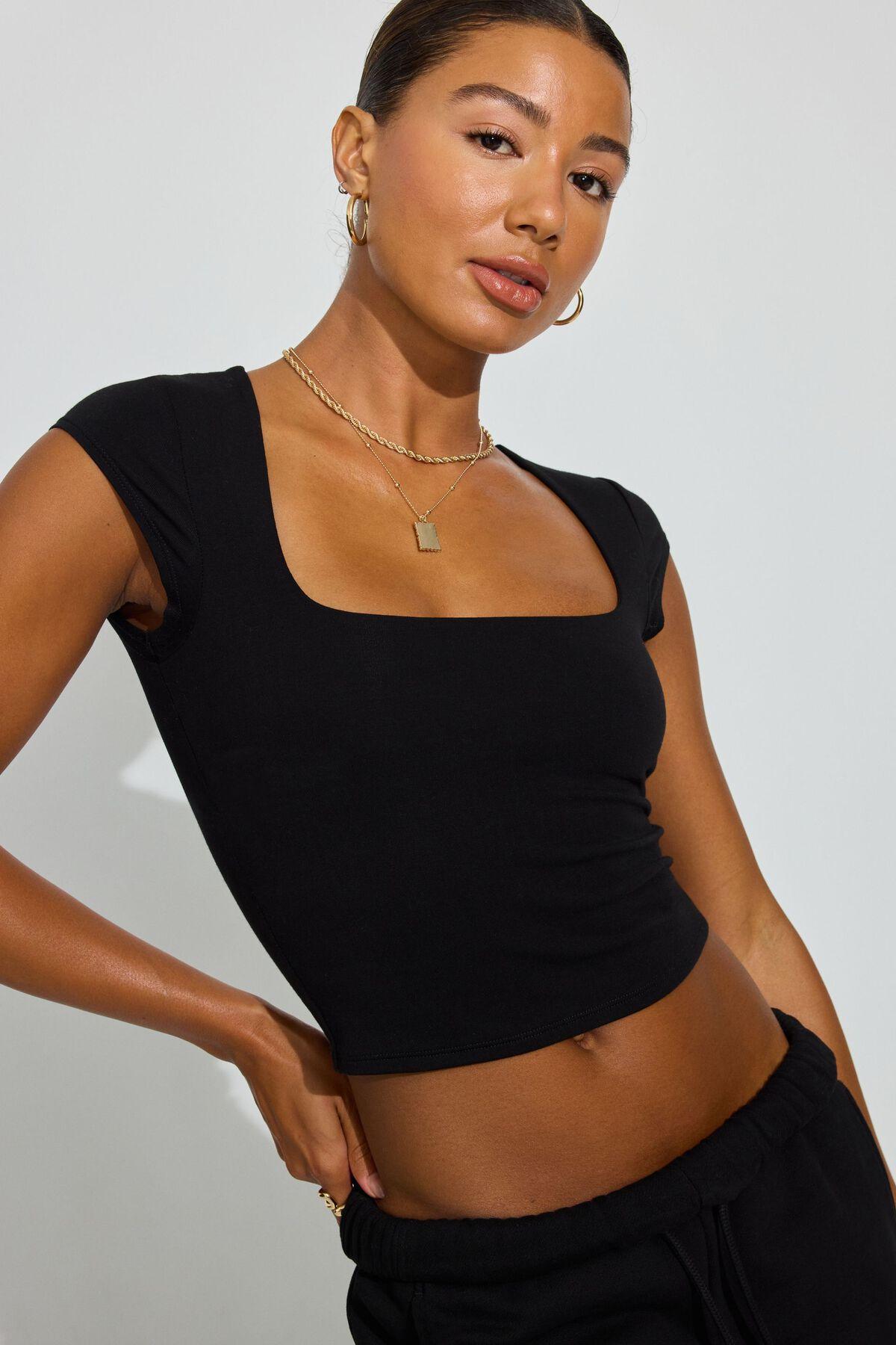 Portia Square Neckline T Shirt Product Image