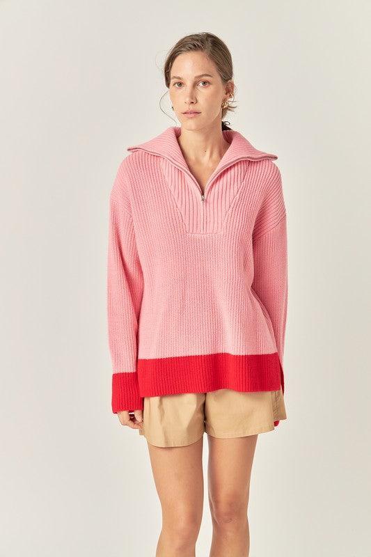 Louanne Contrast Pullover Product Image