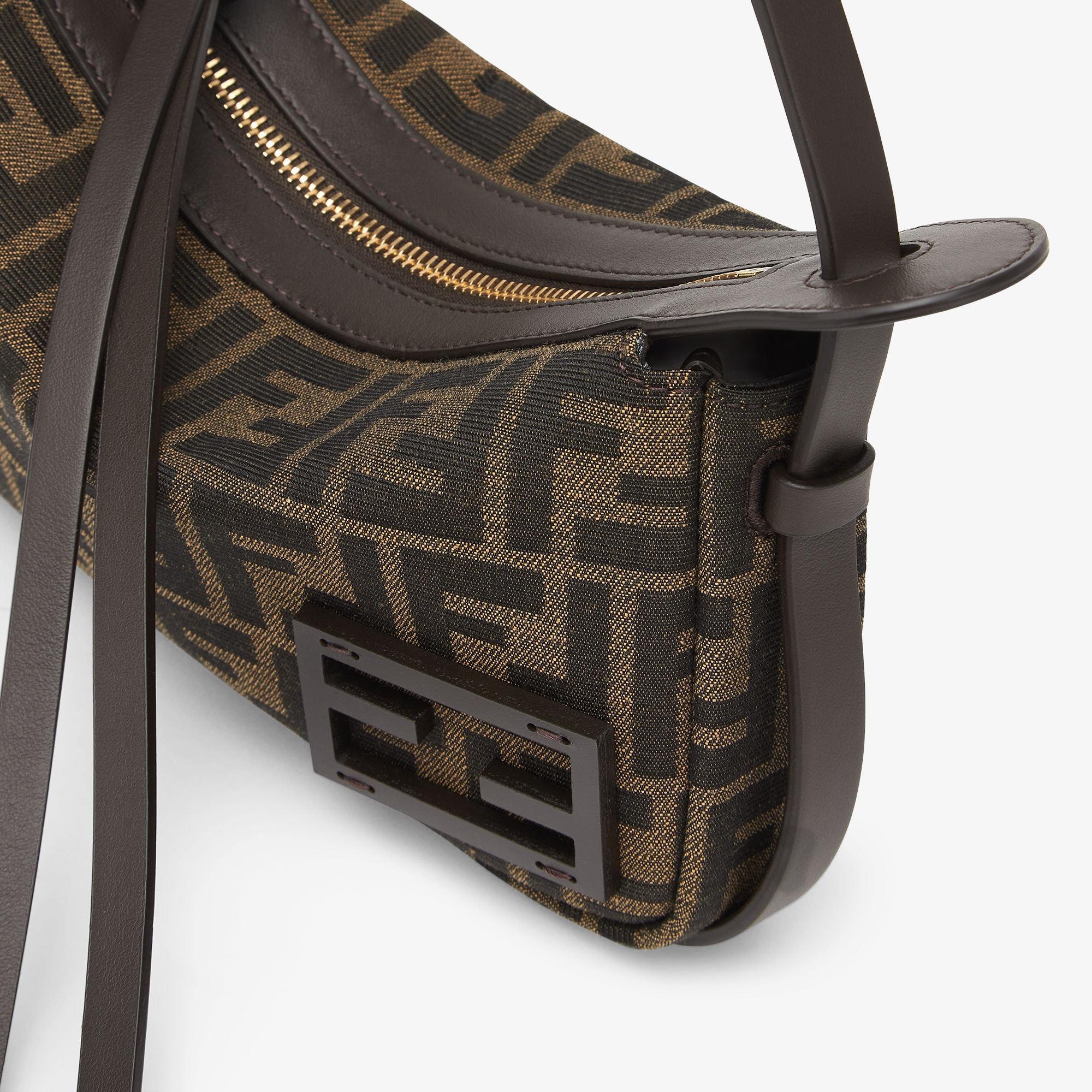 Simply Fendi MiniBrown FF jacquard fabric mini bag Product Image