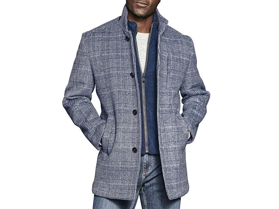 Johnston  Murphy Upton Plaid Wool Blend Car Coat Product Image