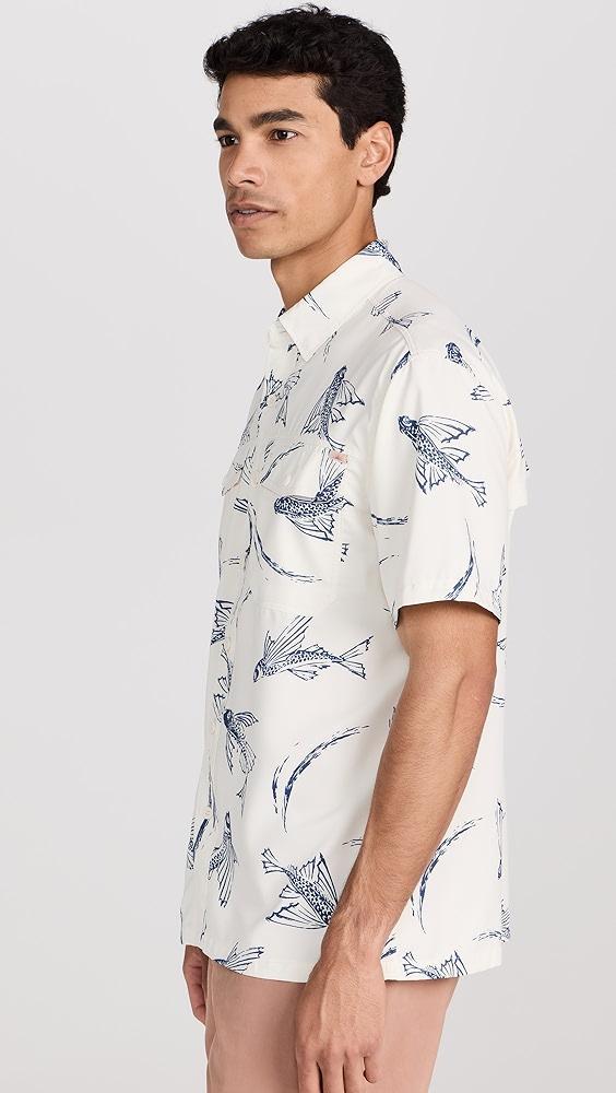 Faherty Short Sleeve Shorelite Air Shirt | Shopbop Product Image