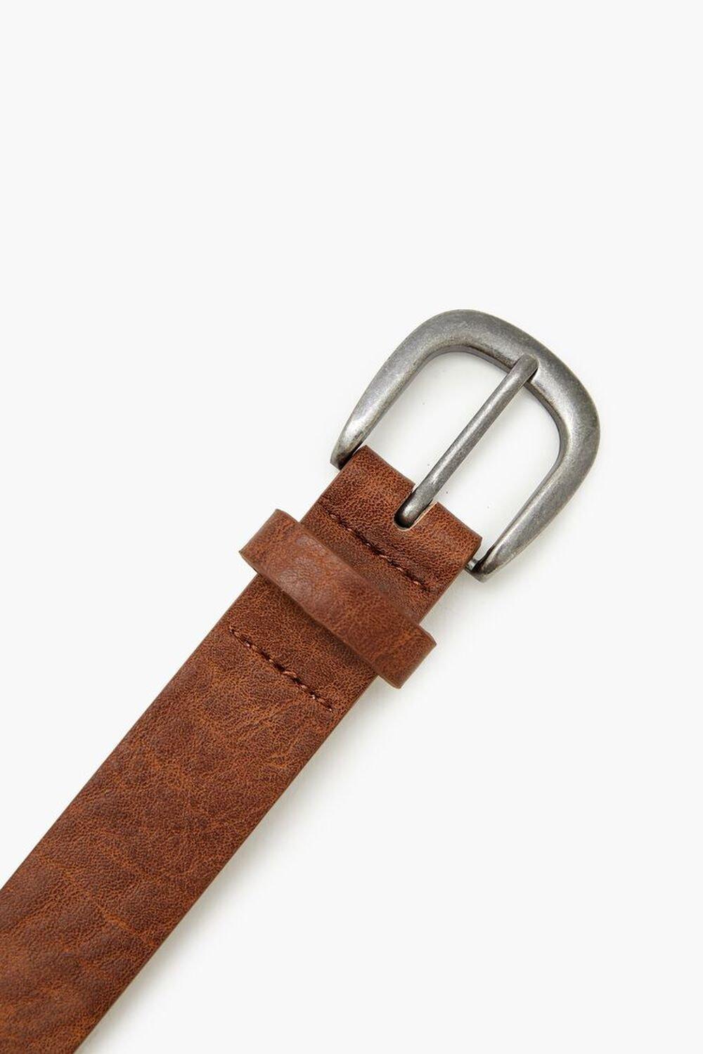 Etched Disc Faux Leather Belt | Forever 21 Product Image