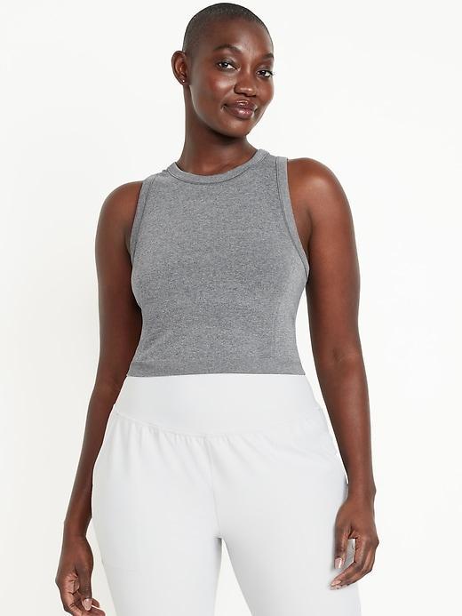 Fitted Seamless Crop Tank Top Product Image