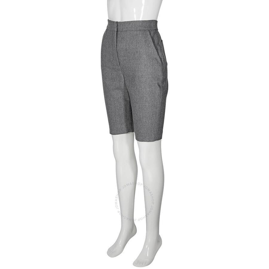 Ladies High-rise Tailored Cycling Shorts In Grey Product Image