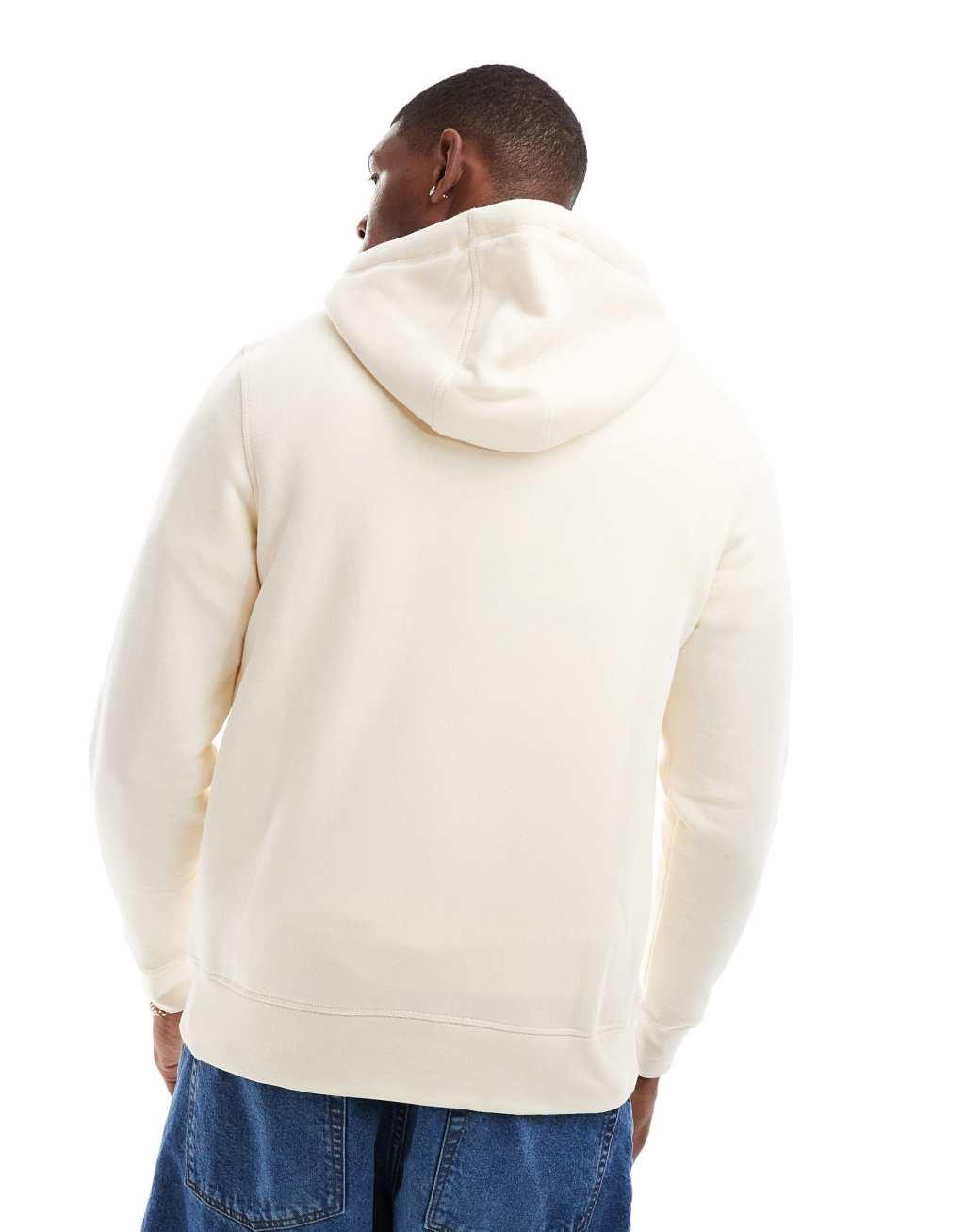 Tommy Hilfiger logo hoodie in cream Product Image