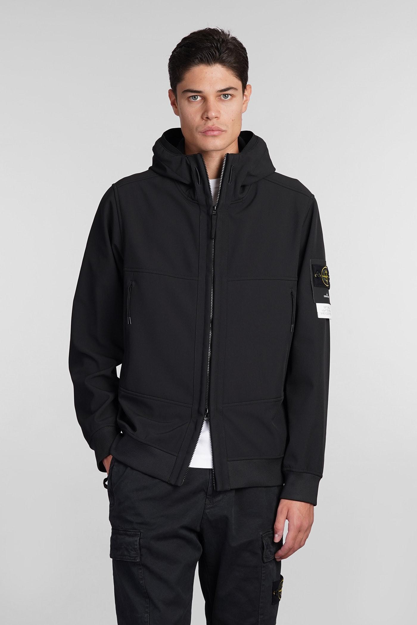 Casual Jacket In Black Polyester Product Image