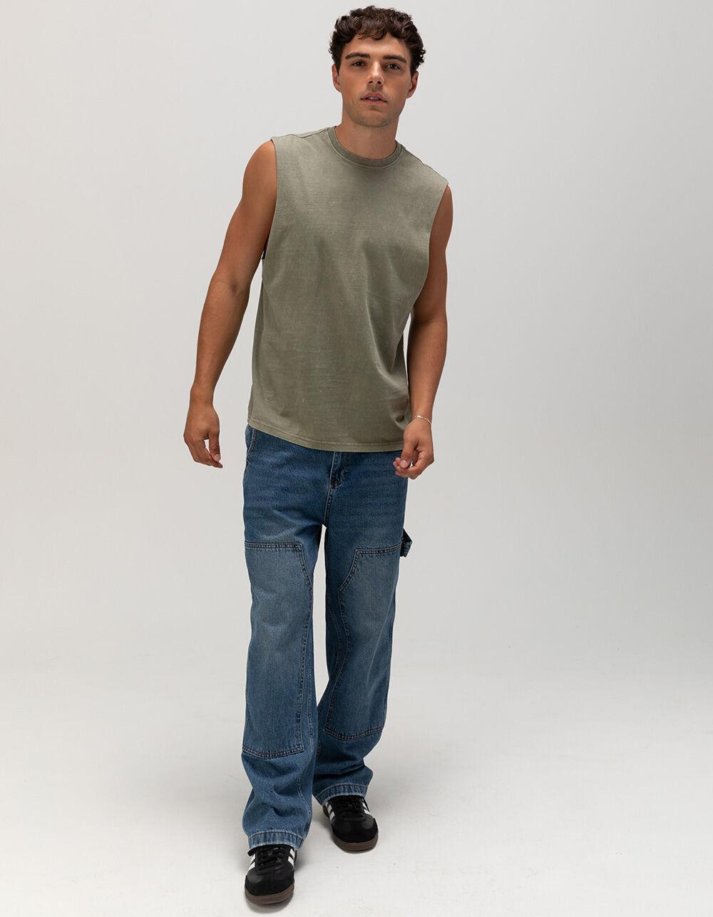 RSQ Mens Acid Wash Muscle Tee Product Image