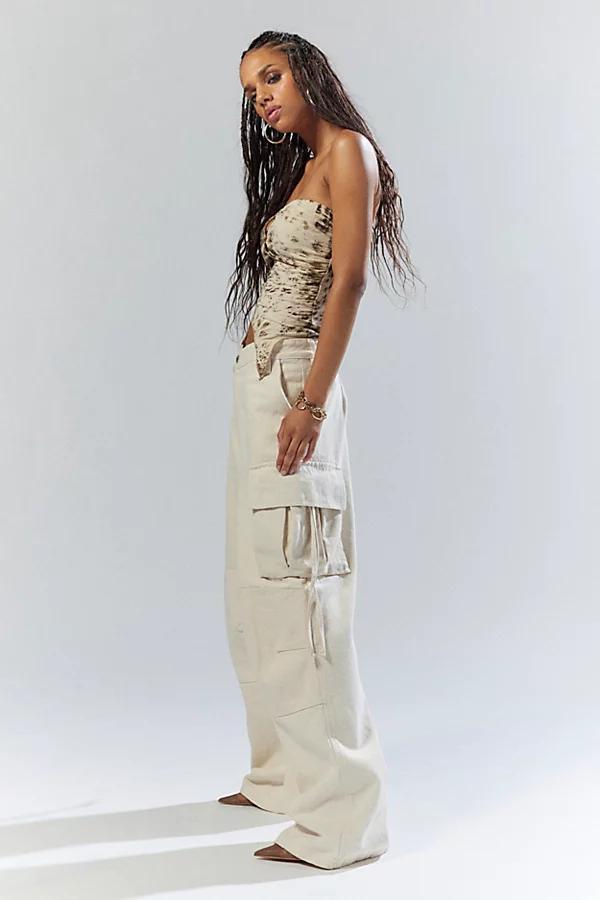 HNST Wide Leg Cargo Jean Womens at Urban Outfitters Product Image