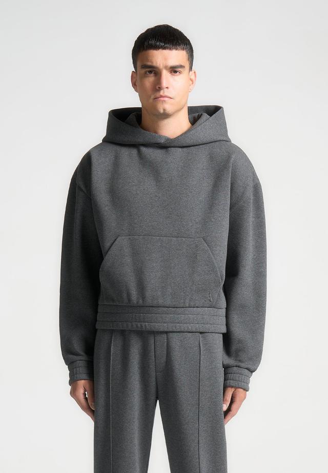 Éternel 420GSM Cropped Hoodie - Dark Grey Male Product Image