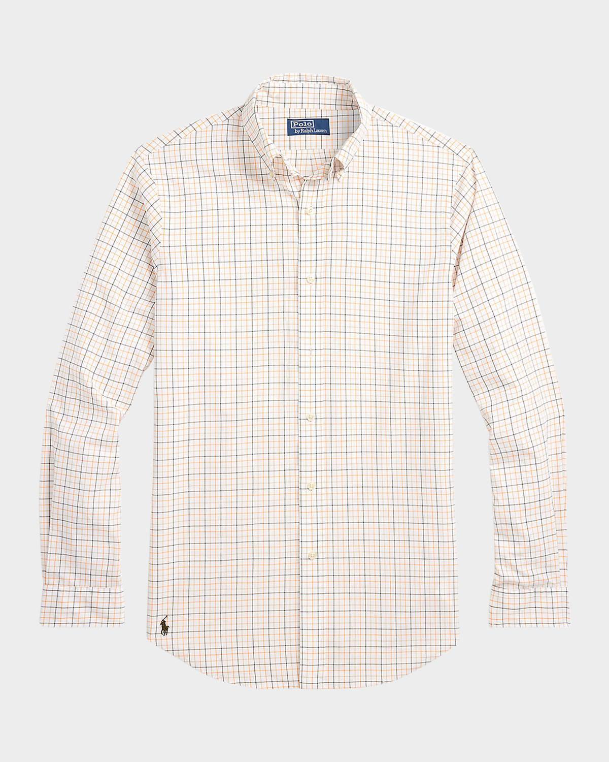 Mens Classic-Fit Tattersall Poplin Shirt Product Image