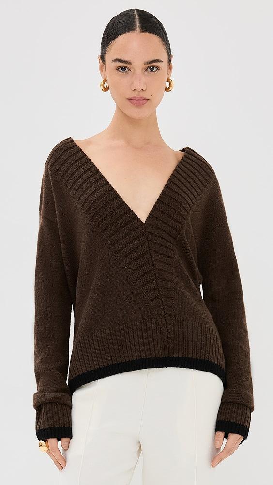 JW Anderson Slanted V Neck Pullover | Shopbop Product Image