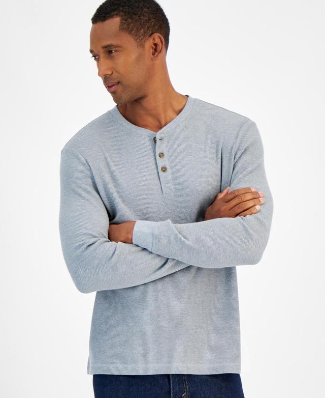 Club Room Mens Thermal Long Sleeve Henley, Created for Macys Product Image