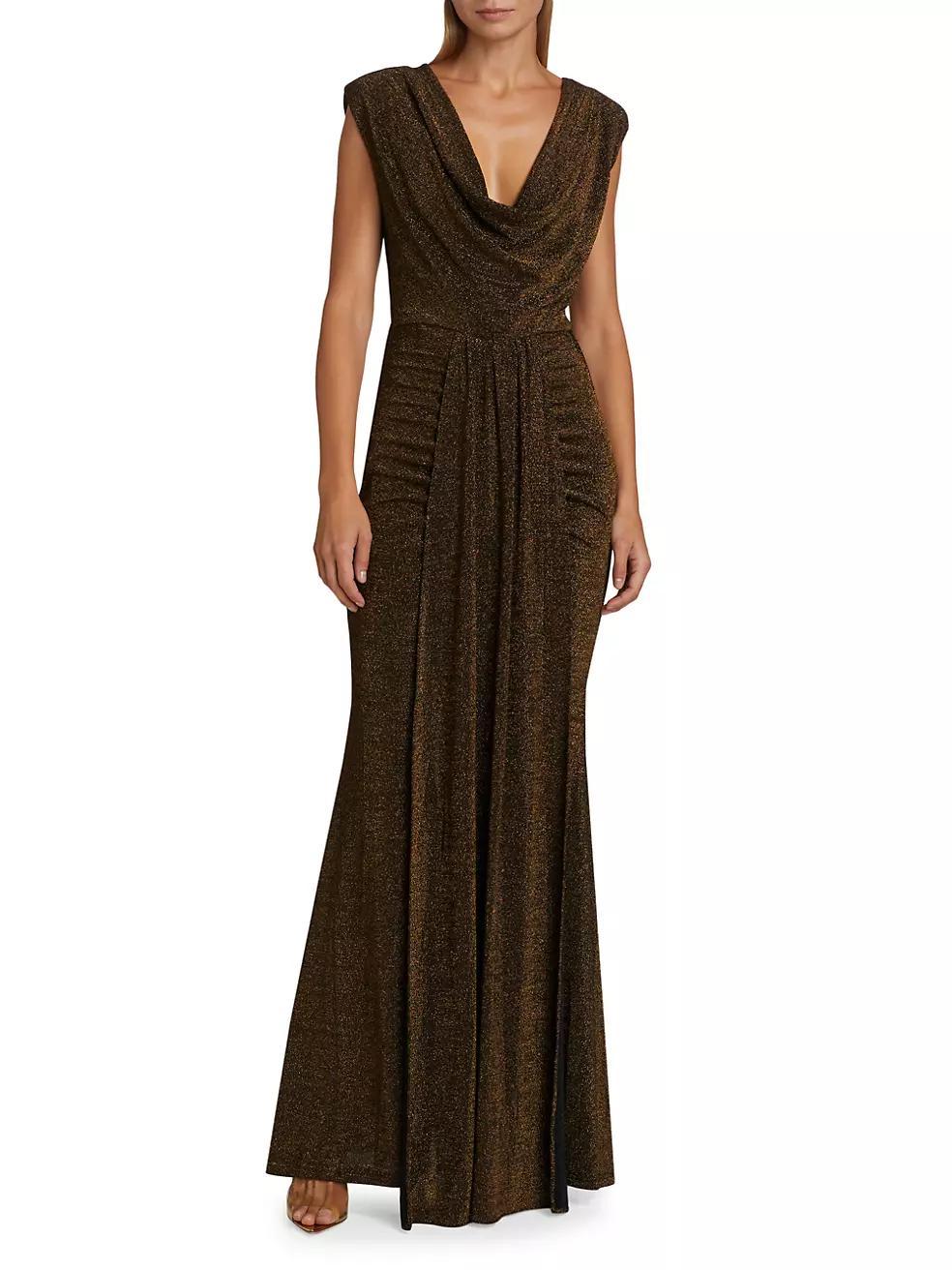 Womens Nalani Metallic Maxi Dress Product Image