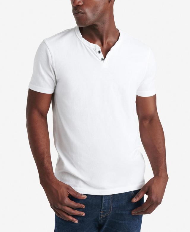 Lucky Brand Burnout Button Notch Shirt (Dark ) Men's Clothing Product Image