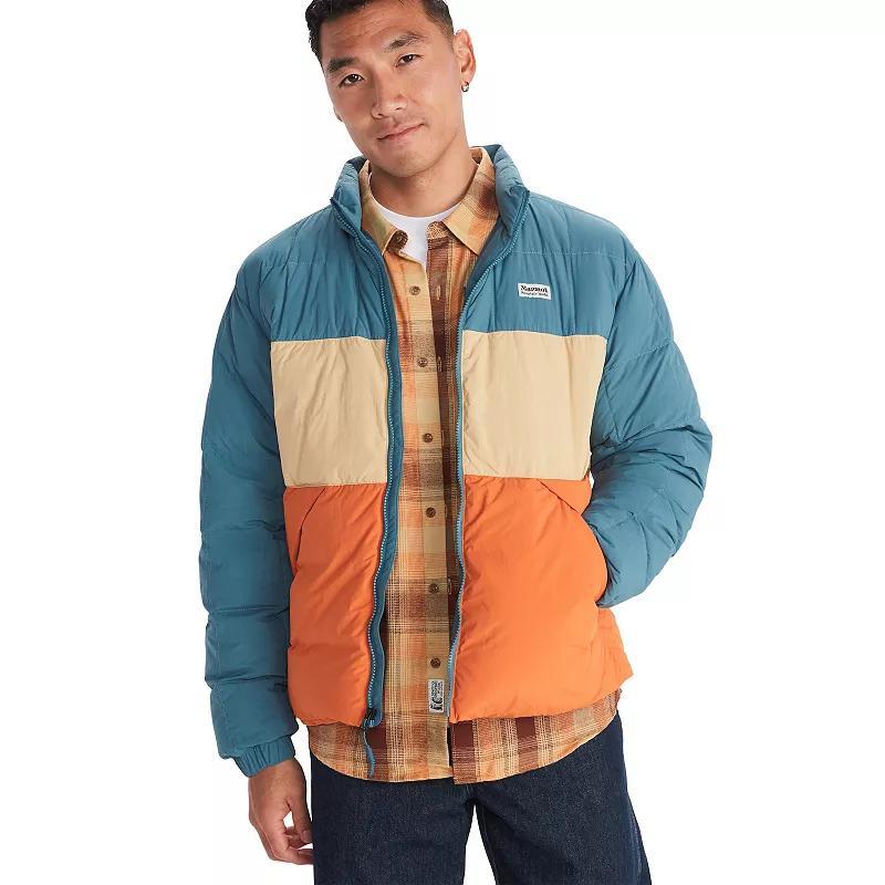 Mens Marmot Ares Colorblock Down Puffer Jacket Product Image