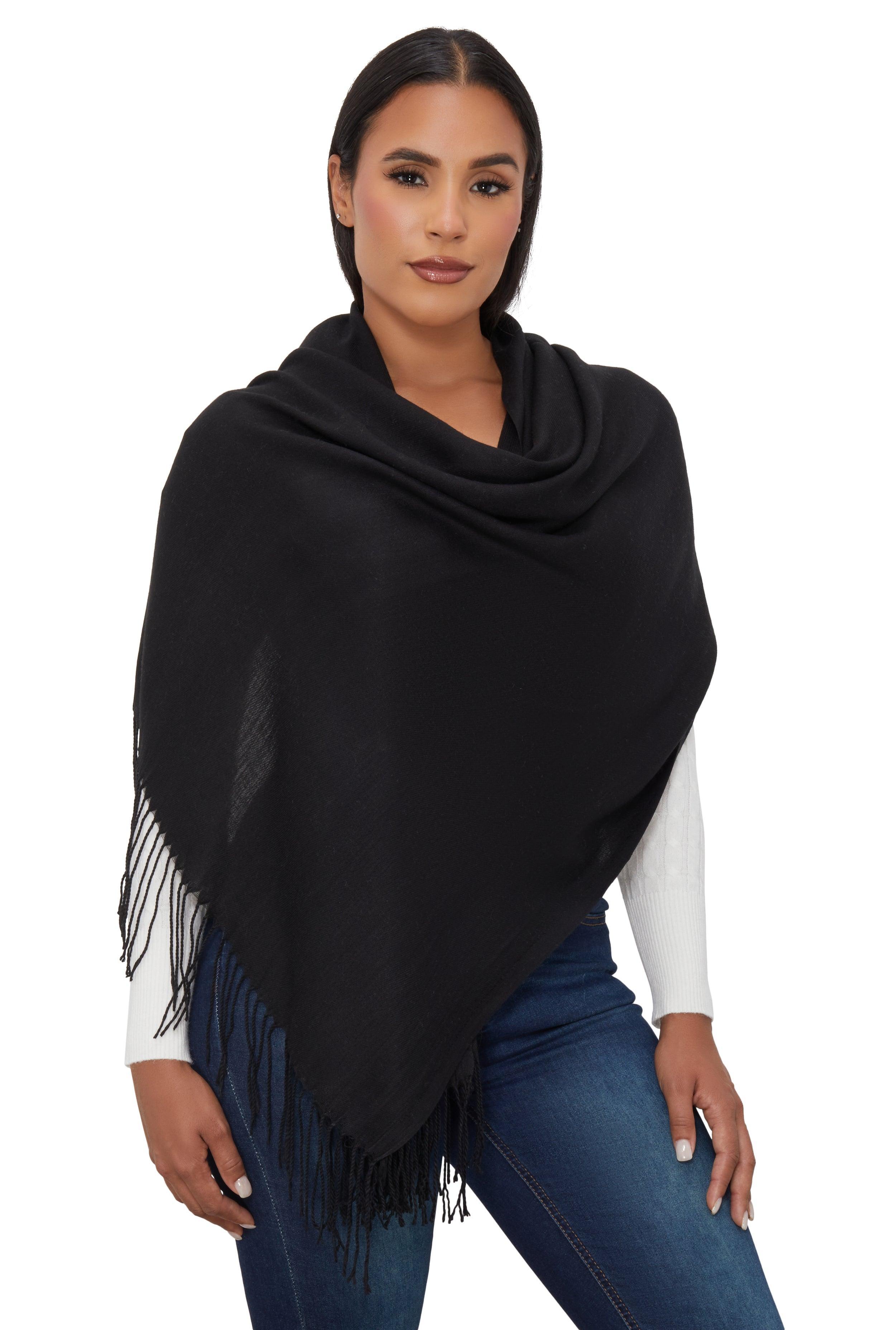 Solid Pashmina Scarf Female Product Image