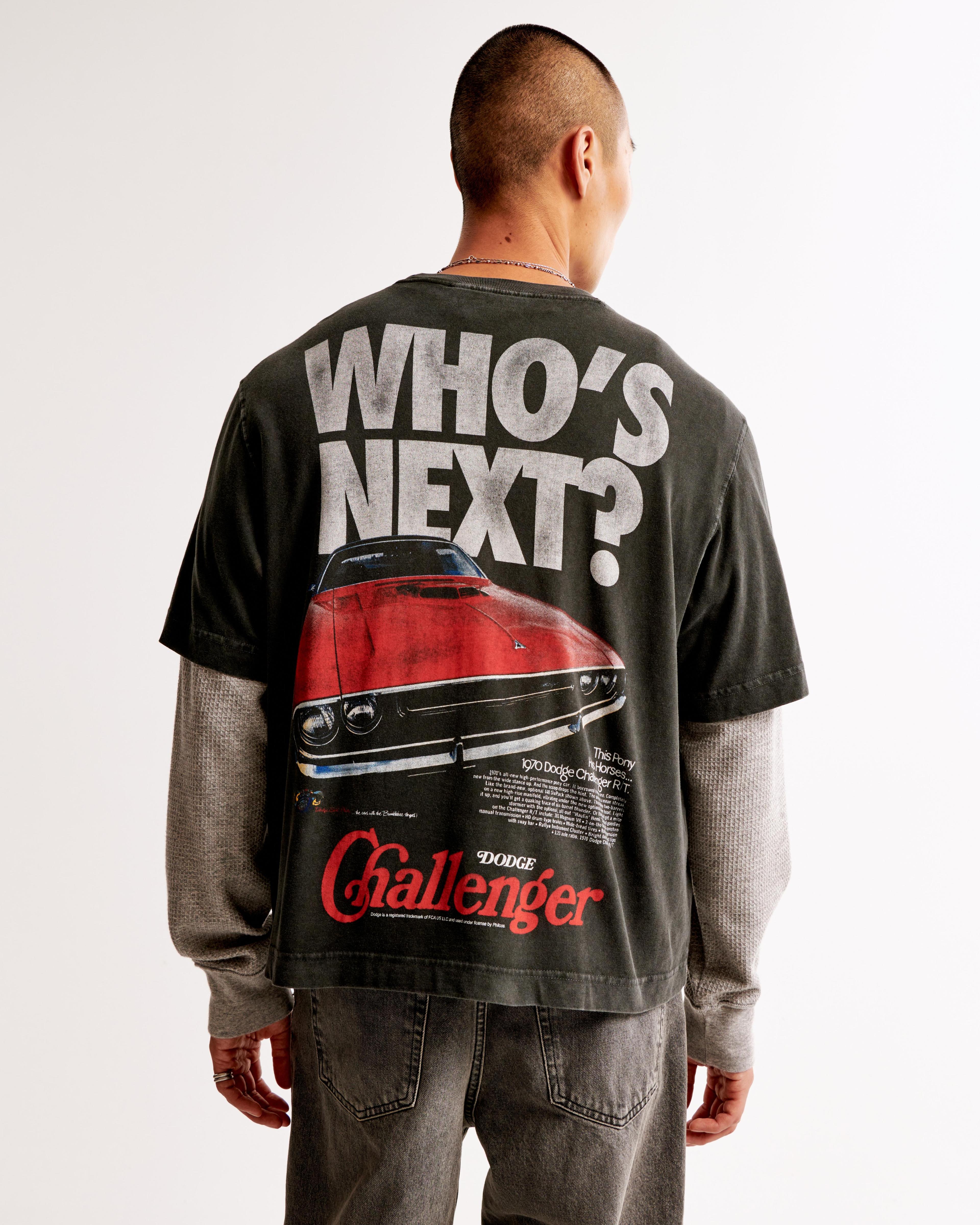 Cropped Dodge Challenger Graphic Tee Product Image