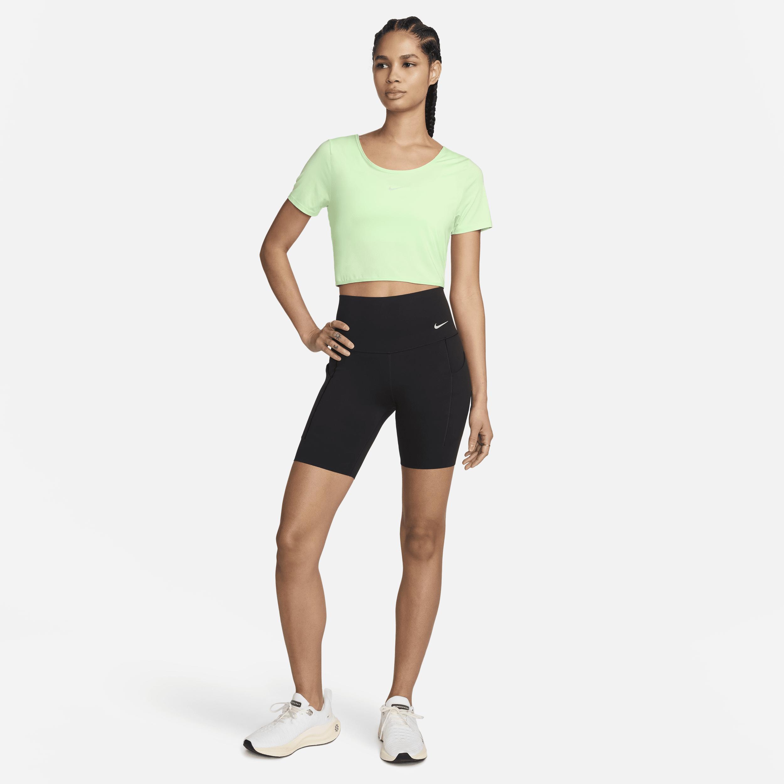 Nike One Classic Women's Dri-FIT Short-Sleeve Cropped Twist Top Product Image